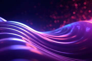 abstract futuristic background with pink blue glowing neon moving high speed wave lines and bokeh lights. Data transfer concept Fantastic wallpaper