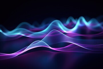 abstract futuristic background with pink blue glowing neon moving high speed wave lines and bokeh lights. Data transfer concept Fantastic wallpaper