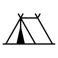 Tent icon. Camping symbol