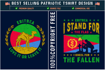Best selling eritrea patriot t-shirt design with eritrea grunge flag