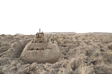 sand castle on the beach
