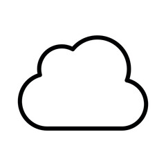 cloud sign symbol vector glyph color icon