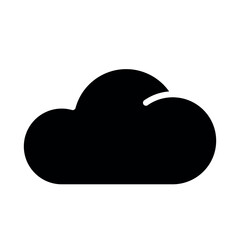 cloud sign symbol vector glyph color icon