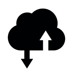 cloud sign symbol vector glyph color icon
