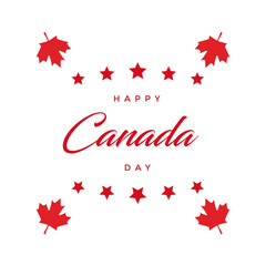 Obraz na płótnie Canvas Happy Canada Day, background template Holiday concept