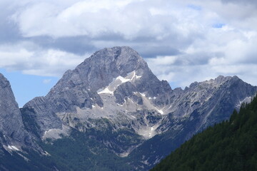 Fototapeta premium Bavski Grintavec, mountain peak in Julian Alps, Slovenia