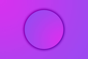 Neon gradient background with a circle in the center like a magic glass ball