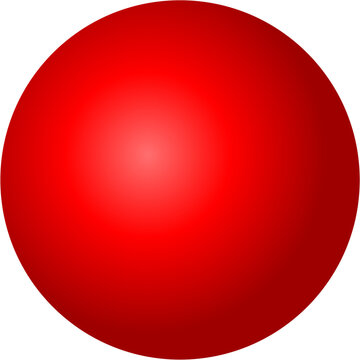 red glossy ball