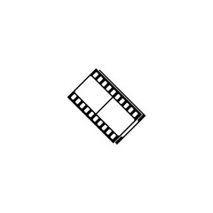 Fototapeta na wymiar Film frame icon isolated on white background
