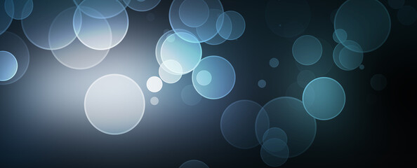 abstract blue background with circles bokeh