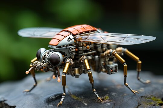 Tiny Buzzers: Experience the world from the perspective of a mosquito, buzzing around and exploring hidden nooks and crannies illustration generative ai