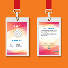 vector abstract id cards template concept