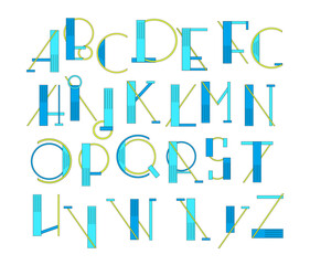 hand drawn alphabet