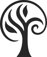 Tree logo design vector isolated, abstract palm tree logo design