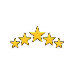 illustration of 5 star icon for branches
