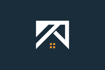 Modern house logo vector with creative unique design