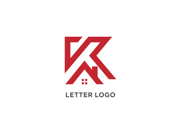 K letter logo vector with modern concept creative design