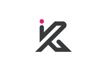 K letter logo vector with modern concept creative design