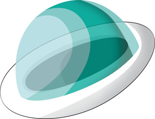 Naklejka premium cartoon scene with space ship transportation isolated illustration for children