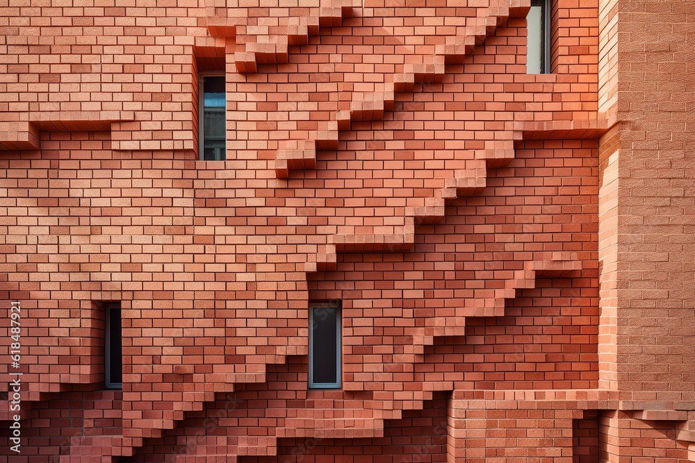 Poster brick pattern. Generated by AI.