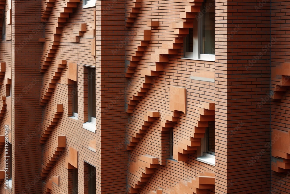Poster brick pattern. generated by ai.