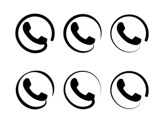 Telephone icon, Phone icon, Call icon vector. Public service payphone icon vector.