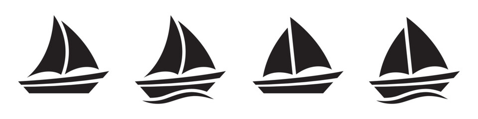 Ship icon. Boat icon. Ocean icon, vector illustration