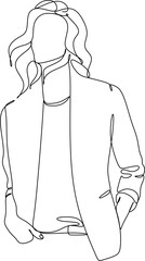 Stylish fashion models set. Abstract stylized female figures. Fashion womans sketch style. Isolated objects on white background. Vector illustration