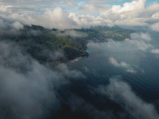 The Beautiful Aerial View of Paralayang Hill in Ambon Island, Maluku