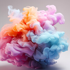Fototapeta premium Bright, colorful smoke. 