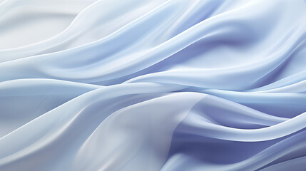 Obraz premium Illustration of a abstract background beautiful,thin blue fabric in folds. Generative AI.
