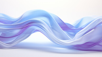 Illustration of a abstract background beautiful,thin blue fabric in folds