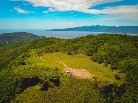 Aerial View of Paralayang Hill in Ambon