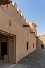 Fototapeta na wymiar Al Jahili Fort in Al Ain in Abu Dhabi in the United Arab Emirates (UAE).