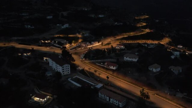 Evening view of the city of Lachin, Karabakh region, Republic of Azerbaijan