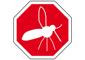 Stoppschild Mücken