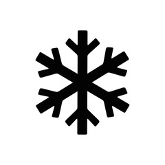 snowflake SVG File, Black Symbol, Vector, Icon