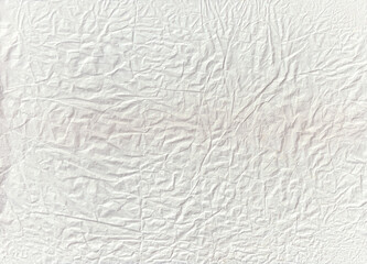 Wrinkled white paper texture background