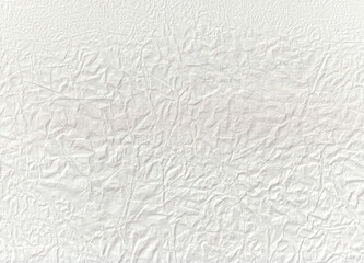 Wrinkled white paper texture background