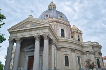 Fototapeta na wymiar Ancient church in Messina, Sicily, southern Italy , called Chiesa della Santissima Annunziata