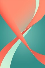 Abstract shapes poster with natural curves made using generative ai tools - 618495768