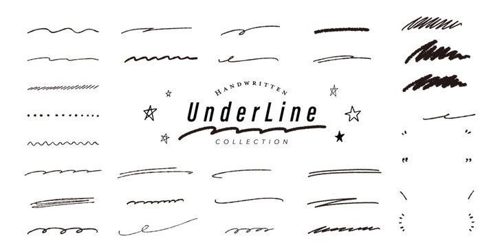 Handwritten Underline Material