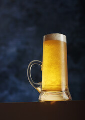 A mug with traditional German lager beer