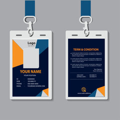 vector abstract id cards template concept