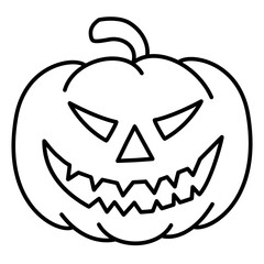 Halloween Pumpkin Spooky Face