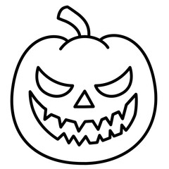 Carved Halloween Pumpkin