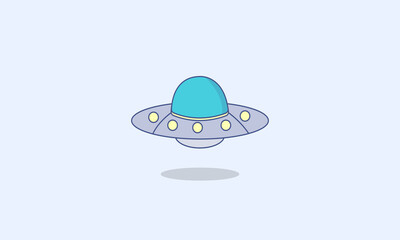 Ufo illustration vector graphic. Perfect for children's book covers.