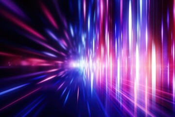 Obraz premium abstract futuristic background with gold PINK blue glowing neon moving high speed wave lines and bokeh lights. Data transfer concept Fantastic wallpaper