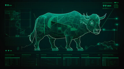 Bullish Trends in the Stock Market. AI Generated