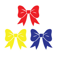 element or ribbon vector, clip art, and symbol. Flat design of ribbon element concept and simple design for decoration